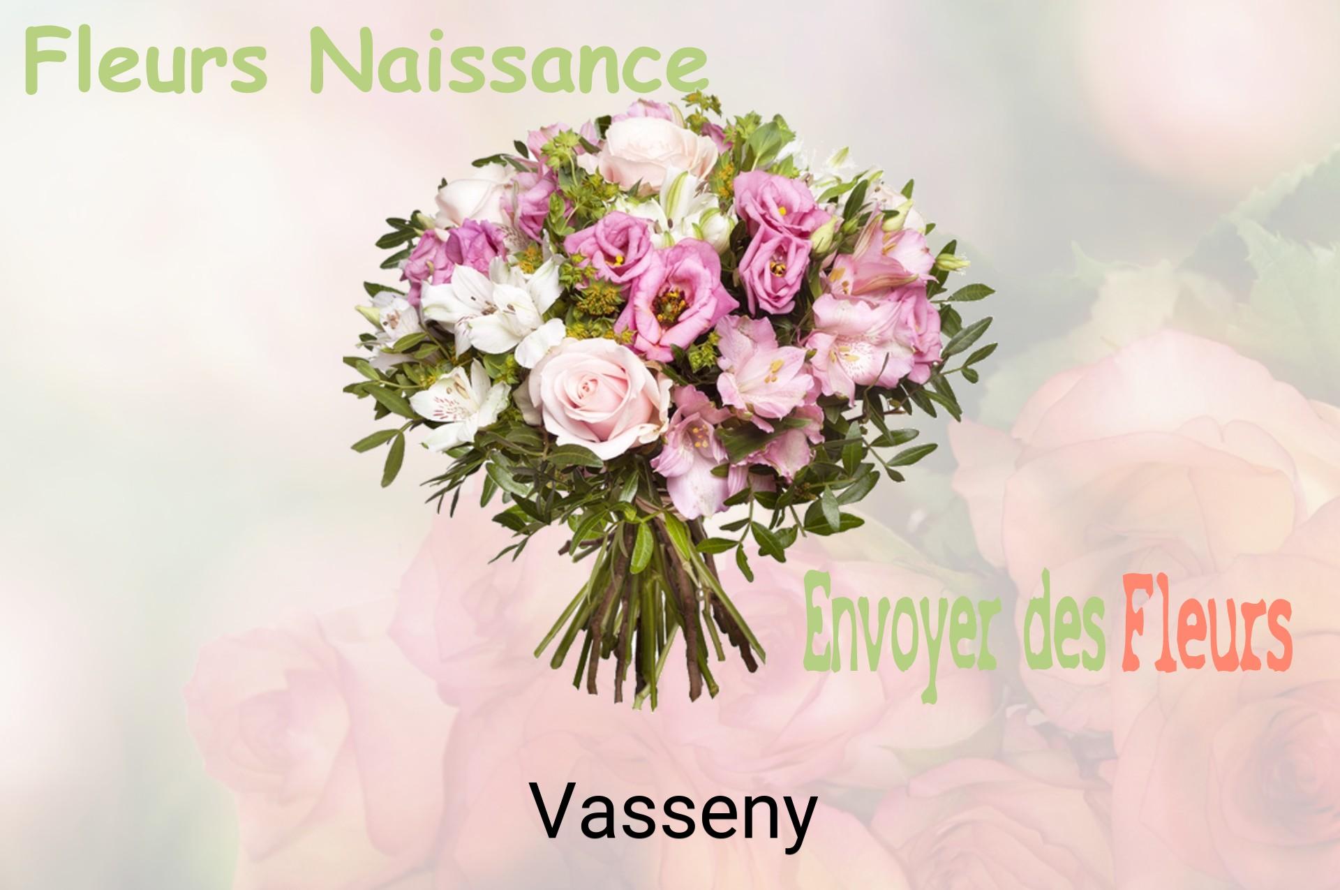 Bouquet de fleurs de naissance livré à Vasseny